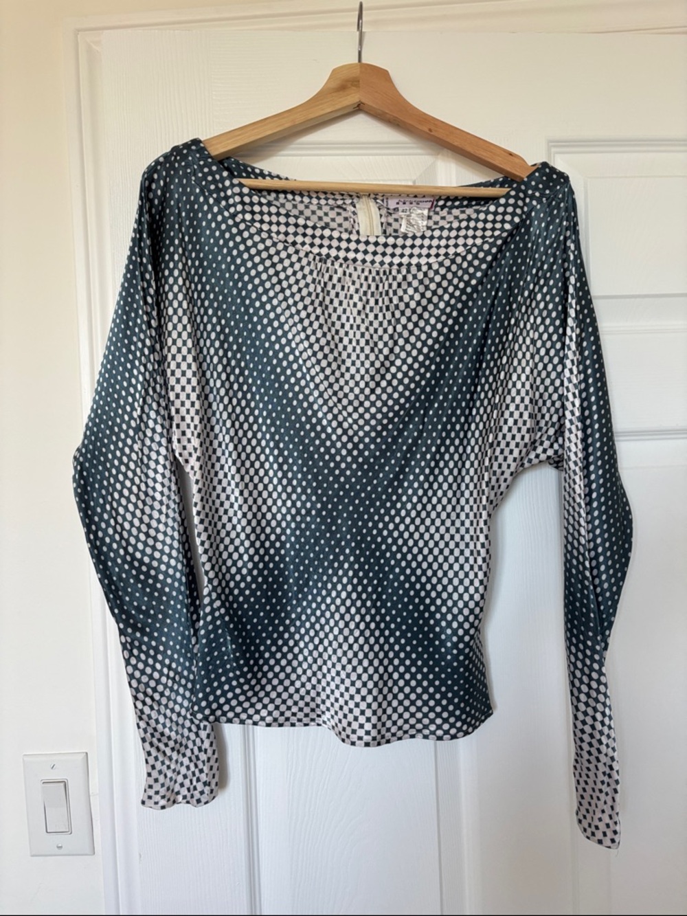 Vintage Alexandre Narakas boatneck blouse - size 42/M